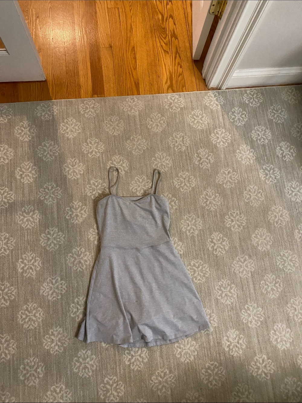 ALO Yoga Heather Gray one piece tennis dress skort